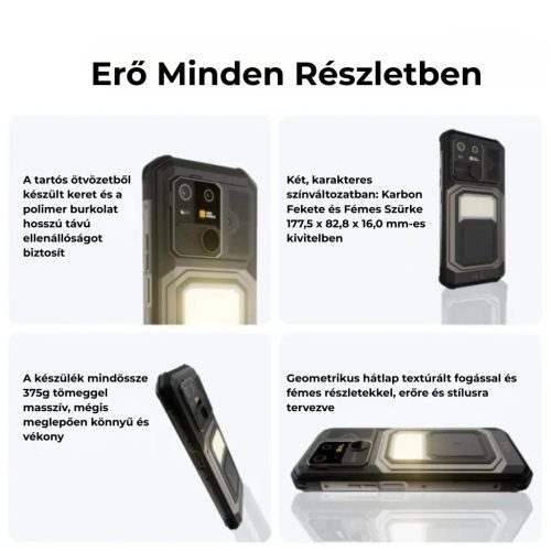 AGM G3 Pro 5G ütésálló telefon hőkamera strapatelefonok strapabíró telefon vízálló telefon munkás telefon strapatelefon törhetetlen telefon ütésálló okostelefon agm telefon erős lámpa erős vaku