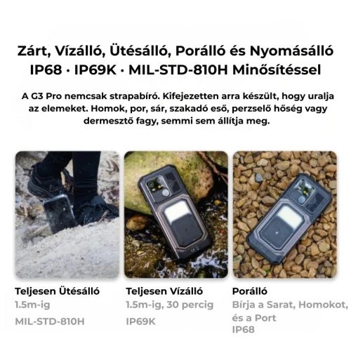 AGM G3 Pro 5G ütésálló telefon strapatelefonok strapabíró telefon vízálló telefon munkás telefon strapatelefon törhetetlen telefon ütésálló okostelefon agm telefon munkatelefon ütés, víz- és porálló