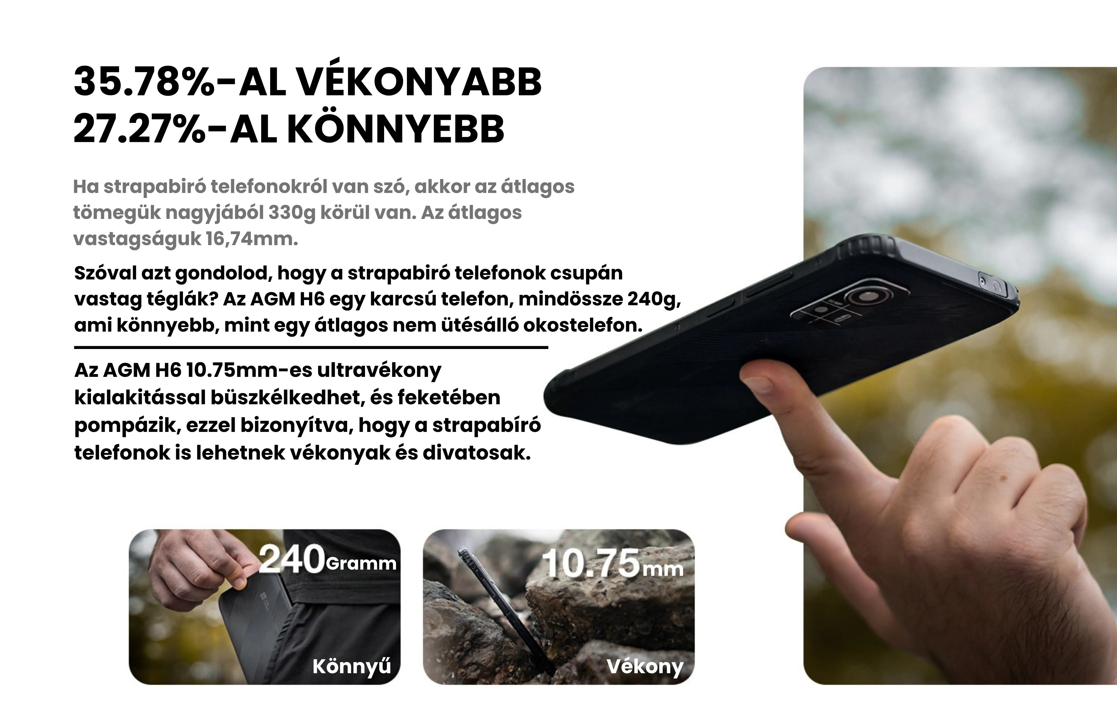 AGM H6 4G ütésálló telefon strapatelefonok strapabíró telefon vízálló telefon munkás telefon strapatelefon törhetetlen telefon ütésálló okostelefon agm telefon munkatelefon vékony ütésálló telefon vékony ütésálló telefon